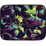 Artistic Psychedelic Abstract Two Sides Fleece Blanket (Mini) 35 x27  Blanket Front