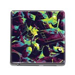 Artistic Psychedelic Abstract Memory Card Reader (Square 5 Slot) Front