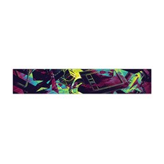 Artistic Psychedelic Abstract Premium Plush Fleece Scarf (mini) by Modalart