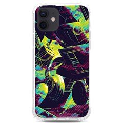 Artistic Psychedelic Abstract iPhone 12/12 Pro TPU UV Print Case