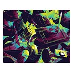 Artistic Psychedelic Abstract Premium Plush Fleece Blanket (Large) 80 x60  Blanket Front