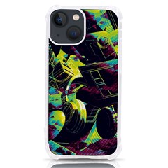 Artistic Psychedelic Abstract iPhone 13 mini TPU UV Print Case