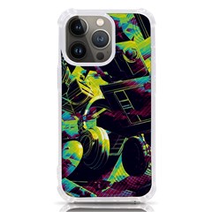 Artistic Psychedelic Abstract iPhone 13 Pro TPU UV Print Case