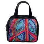 Hippie Peace Sign Psychedelic Trippy Classic Handbag (One Side) Front