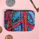 Hippie Peace Sign Psychedelic Trippy Mini Coin Purse Front