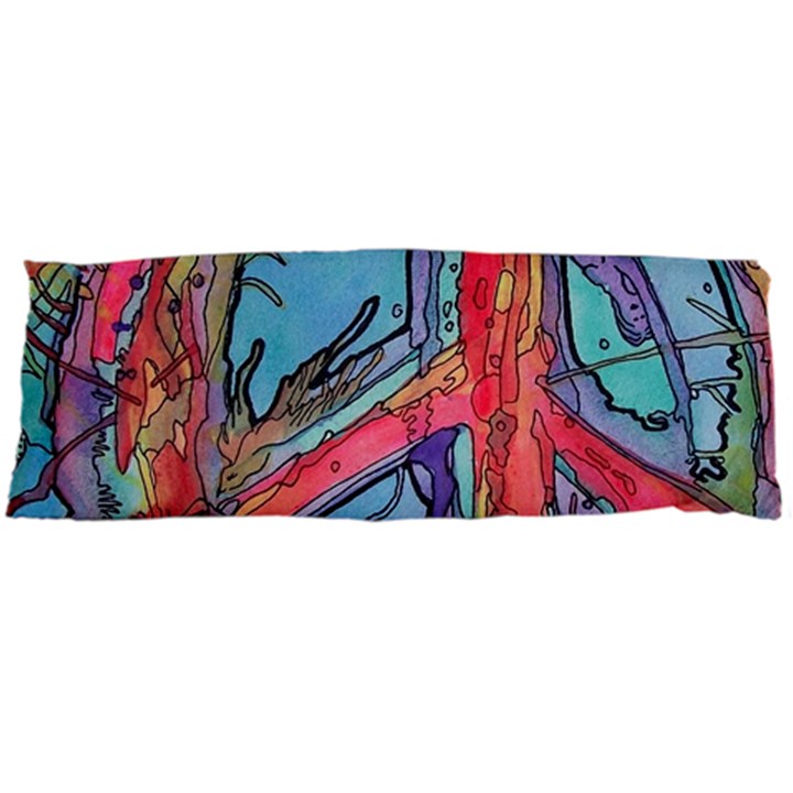 Hippie Peace Sign Psychedelic Trippy Body Pillow Case Dakimakura (Two Sides)