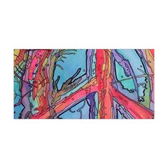 Hippie Peace Sign Psychedelic Trippy Yoga Headband by Modalart