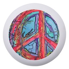 Hippie Peace Sign Psychedelic Trippy Dento Box With Mirror