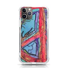 Hippie Peace Sign Psychedelic Trippy Iphone 11 Pro 5 8 Inch Tpu Uv Print Case by Modalart