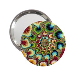 Colorful Psychedelic Fractal Trippy 2 25  Handbag Mirrors by Modalart