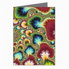 Colorful Psychedelic Fractal Trippy Greeting Cards (pkg Of 8)