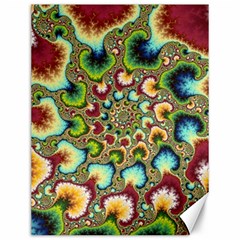 Colorful Psychedelic Fractal Trippy Canvas 12  X 16  by Modalart