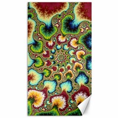 Colorful Psychedelic Fractal Trippy Canvas 40  X 72  by Modalart