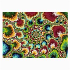 Colorful Psychedelic Fractal Trippy Large Glasses Cloth