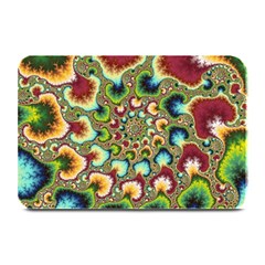 Colorful Psychedelic Fractal Trippy Plate Mats