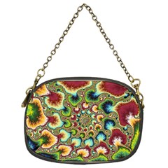 Colorful Psychedelic Fractal Trippy Chain Purse (two Sides) by Modalart