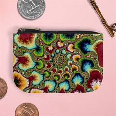 Colorful Psychedelic Fractal Trippy Mini Coin Purse