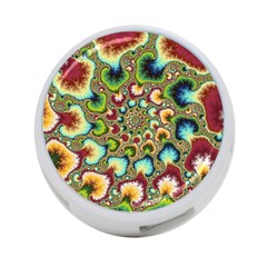 Colorful Psychedelic Fractal Trippy 4-port Usb Hub (two Sides)