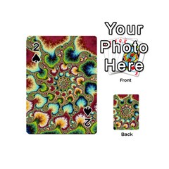 Colorful Psychedelic Fractal Trippy Playing Cards 54 Designs (mini) by Modalart