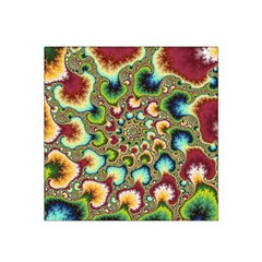 Colorful Psychedelic Fractal Trippy Satin Bandana Scarf 22  X 22 