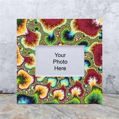 Colorful Psychedelic Fractal Trippy White Box Photo Frame 4  X 6 