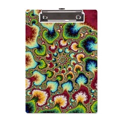 Colorful Psychedelic Fractal Trippy A5 Acrylic Clipboard