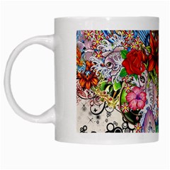 Valentine s Day Heart Artistic Psychedelic White Mug by Modalart