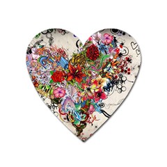 Valentine s Day Heart Artistic Psychedelic Heart Magnet