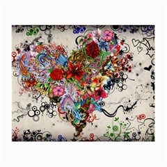 Valentine s Day Heart Artistic Psychedelic Small Glasses Cloth