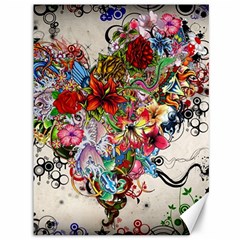 Valentine s Day Heart Artistic Psychedelic Canvas 36  X 48 