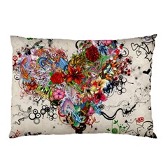 Valentine s Day Heart Artistic Psychedelic Pillow Case