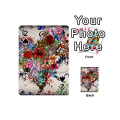 Valentine s Day Heart Artistic Psychedelic Playing Cards 54 Designs (mini) by Modalart