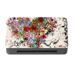 Valentine s Day Heart Artistic Psychedelic Memory Card Reader With Cf by Modalart