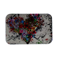 Valentine s Day Heart Artistic Psychedelic Open Lid Metal Box (silver)  