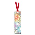 Psychedelic Flowers Yellow Abstract Psicodelia Small Book Marks Front