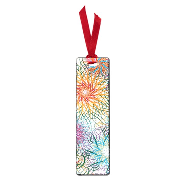 Psychedelic Flowers Yellow Abstract Psicodelia Small Book Marks