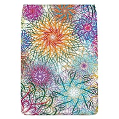 Psychedelic Flowers Yellow Abstract Psicodelia Removable Flap Cover (l)