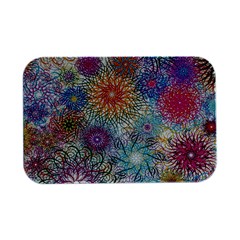 Psychedelic Flowers Yellow Abstract Psicodelia Open Lid Metal Box (silver)   by Modalart