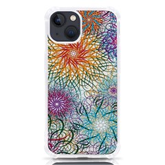 Psychedelic Flowers Yellow Abstract Psicodelia Iphone 13 Tpu Uv Print Case by Modalart