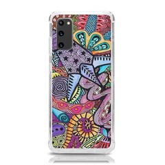 Psychedelic Flower Red Colors Yellow Abstract Psicodelia Samsung Galaxy S20 6 2 Inch Tpu Uv Case by Modalart