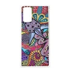 Psychedelic Flower Red Colors Yellow Abstract Psicodelia Samsung Galaxy Note 20 Tpu Uv Case by Modalart