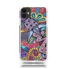 Psychedelic Flower Red Colors Yellow Abstract Psicodelia Iphone 11 Tpu Uv Print Case by Modalart