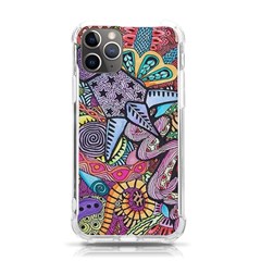 Psychedelic Flower Red Colors Yellow Abstract Psicodelia Iphone 11 Pro 5 8 Inch Tpu Uv Print Case by Modalart