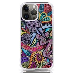 Psychedelic Flower Red Colors Yellow Abstract Psicodelia Iphone 13 Pro Max Tpu Uv Print Case by Modalart