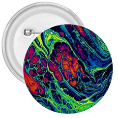 Color Colorful Geoglyser Abstract Holographic 3  Buttons by Modalart