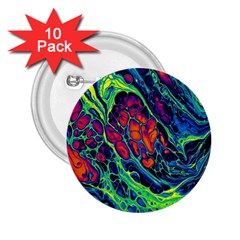 Color Colorful Geoglyser Abstract Holographic 2 25  Buttons (10 Pack)  by Modalart