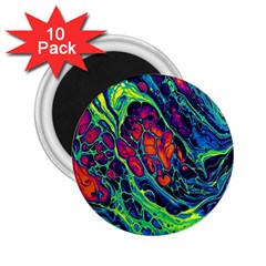 Color Colorful Geoglyser Abstract Holographic 2 25  Magnets (10 Pack)  by Modalart