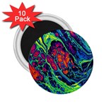 Color Colorful Geoglyser Abstract Holographic 2.25  Magnets (10 pack)  Front