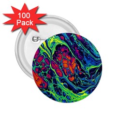 Color Colorful Geoglyser Abstract Holographic 2 25  Buttons (100 Pack)  by Modalart