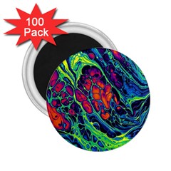 Color Colorful Geoglyser Abstract Holographic 2 25  Magnets (100 Pack)  by Modalart